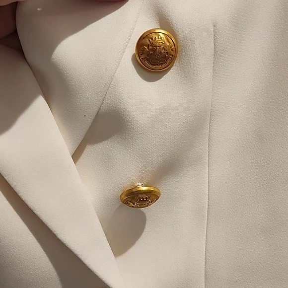 Express Novelty Button Blazer - Picture 3 of 7